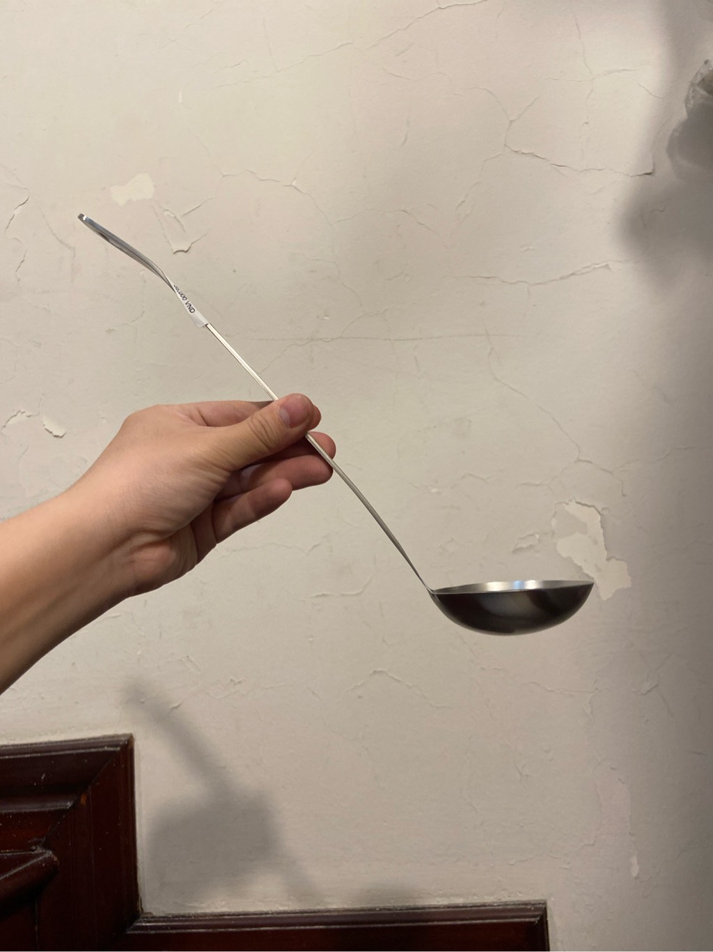 Muôi đặc cán phẳng 7cm