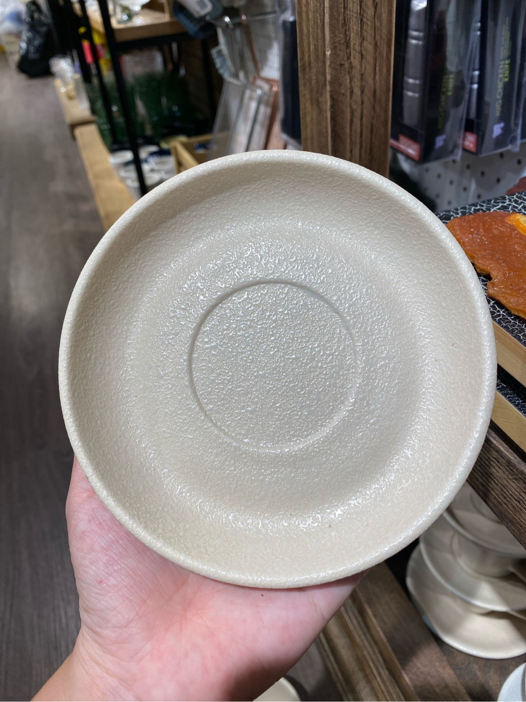 Dĩa lót tách bầu 14cm màu be