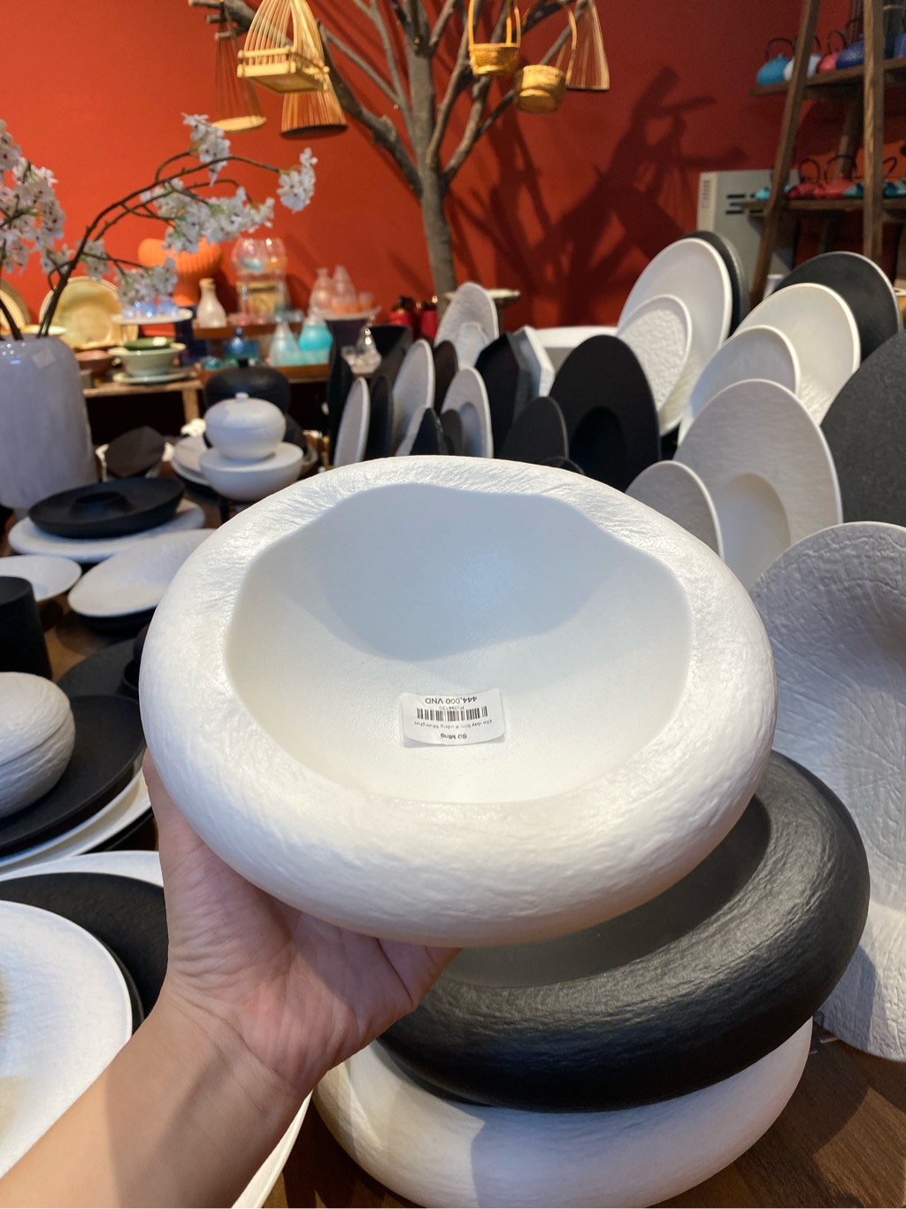 Đĩa dày lõm 8 trắng Shanghai