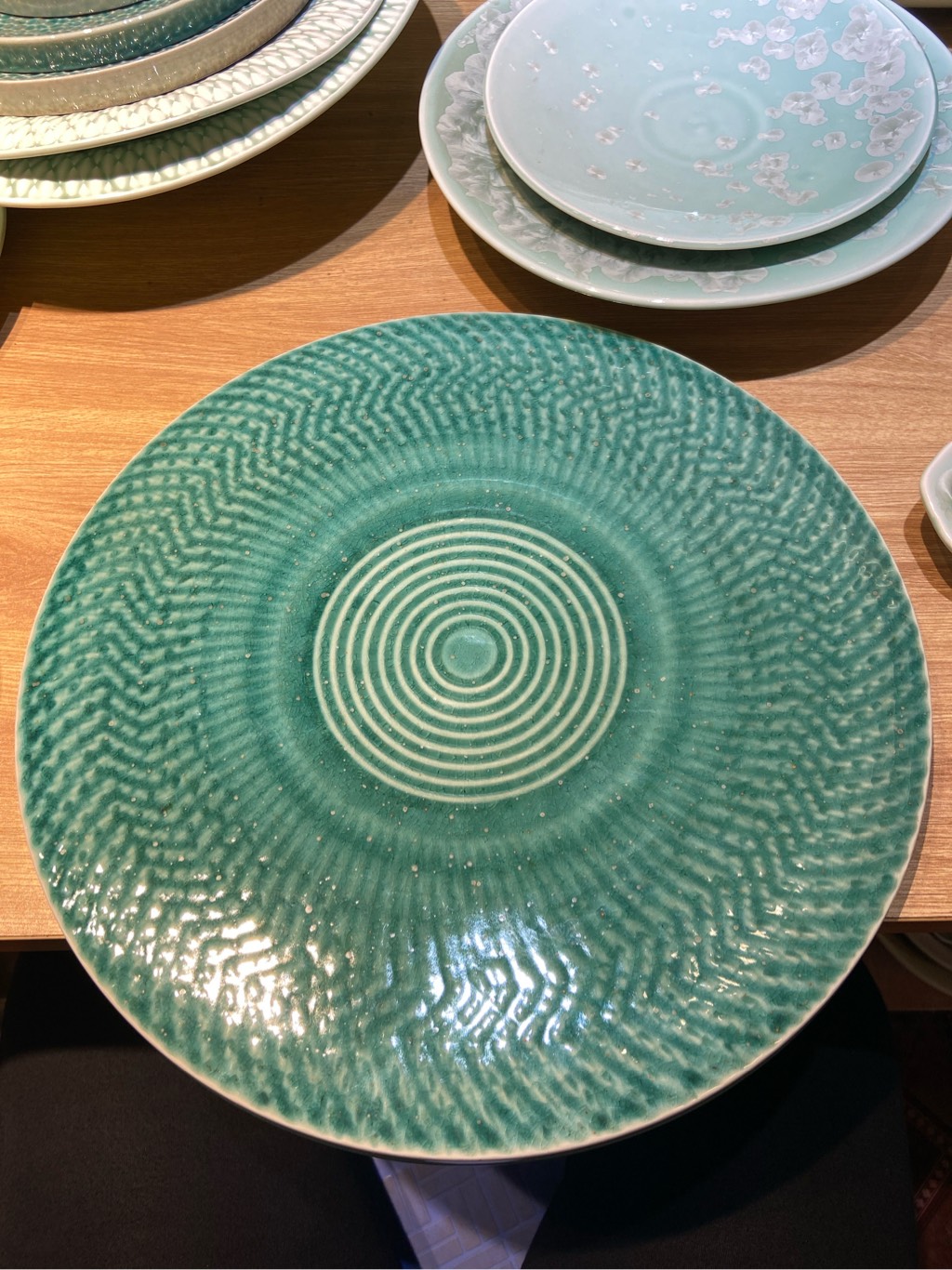 Đĩa tròn bằng 14inch xanh ngọc