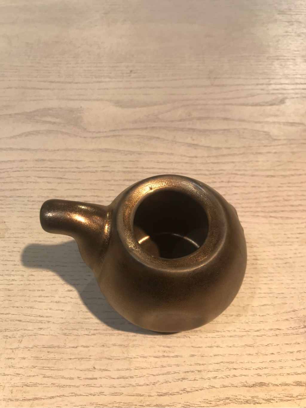 Bình tương 10x7x7.5cm nâu đồng