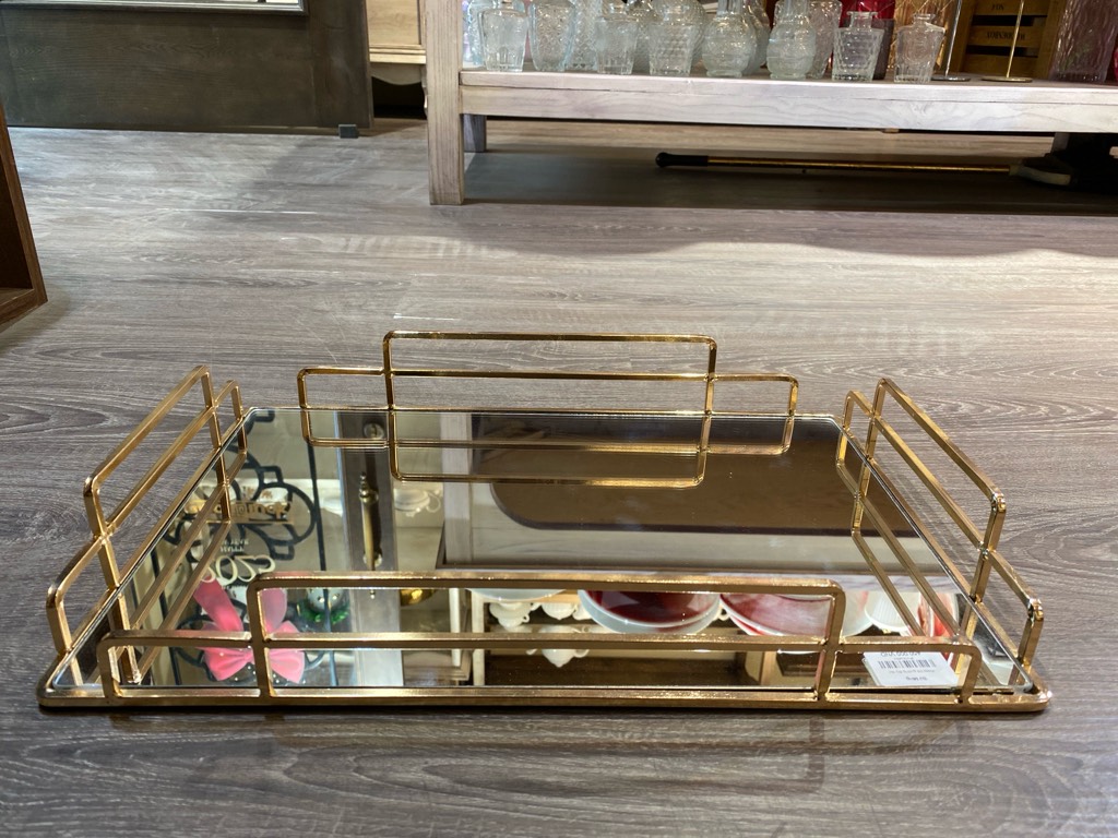 Khay trà gương tây âu