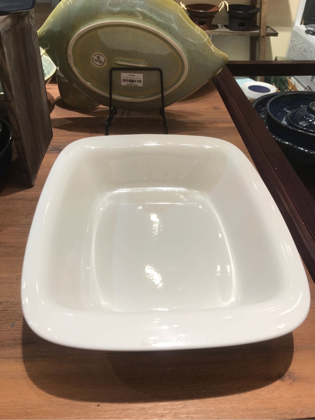 Tô chữ nhật vành 31 x 24 cm Trắng Ngà