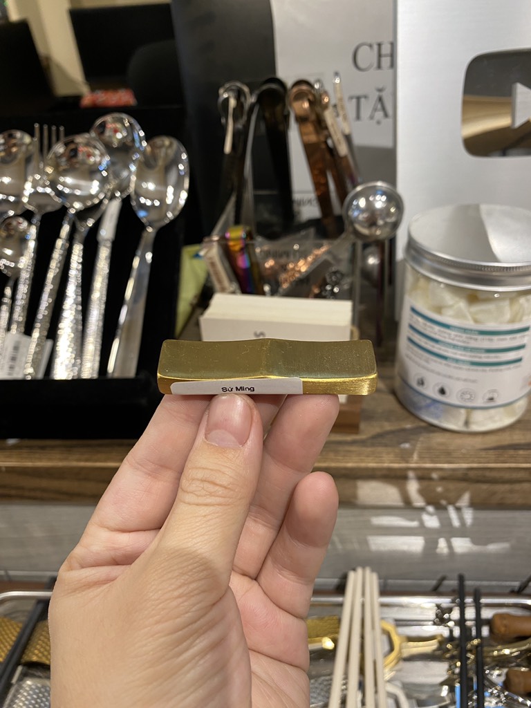 Gác đũa inox mờ