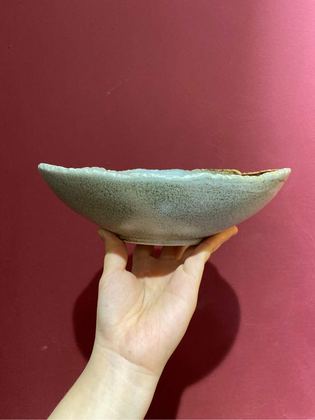 Tô oval 8inch màu ghi