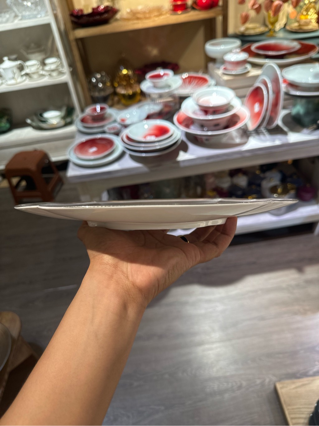 Đĩa 4 cánh 10.5inch ghi viền bạc