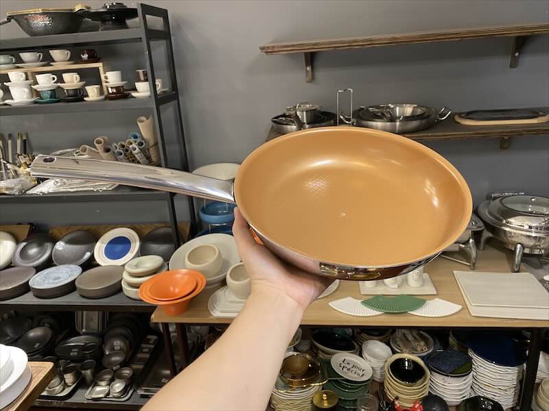 Chảo chống dính 24x5cm Easy Prism Copper_3_ĐL_Edelkochen