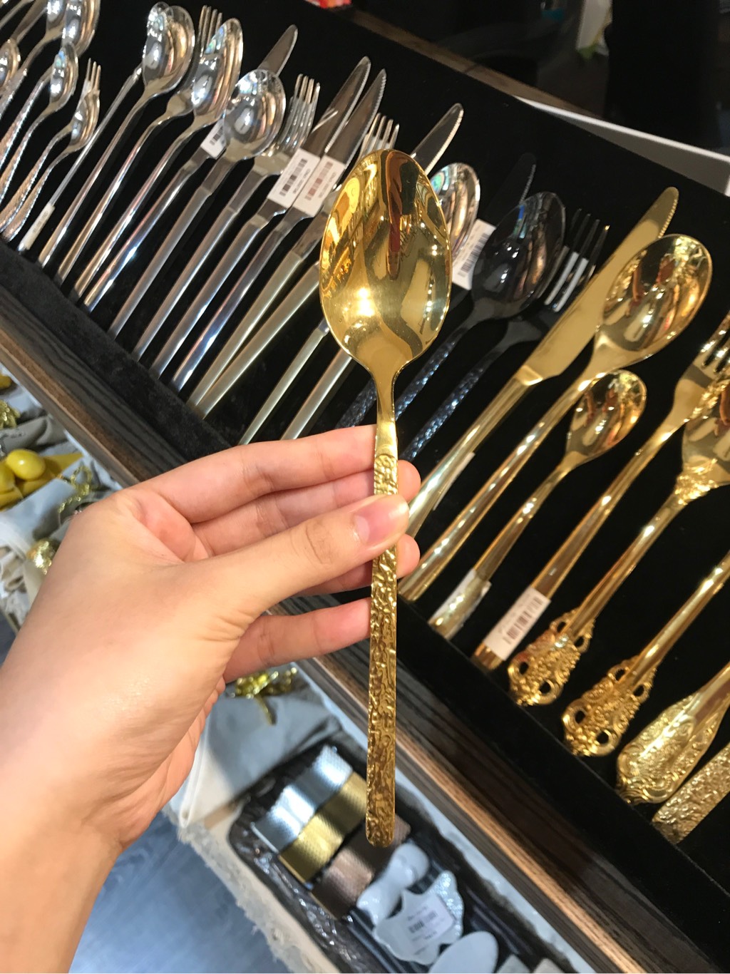 Dao Thìa Dĩa Cán Vân Sần