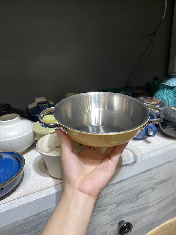 Chảo inox phủ ceramic 16 x 4.2cm - Lemon Yellow