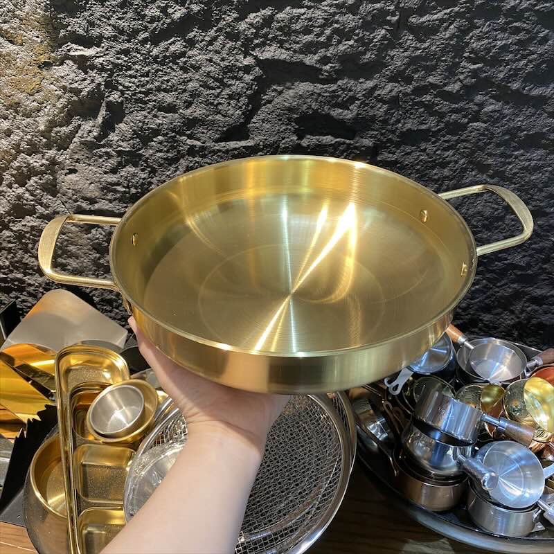 Chảo inox sâu 2 quai