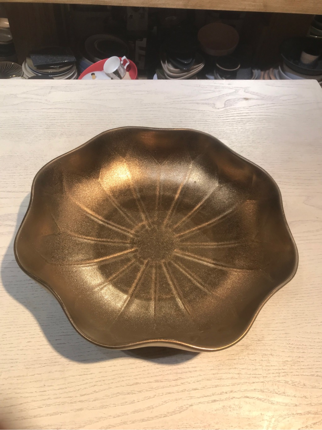 Tô sen dúng cánh 30cm Nâu đồng