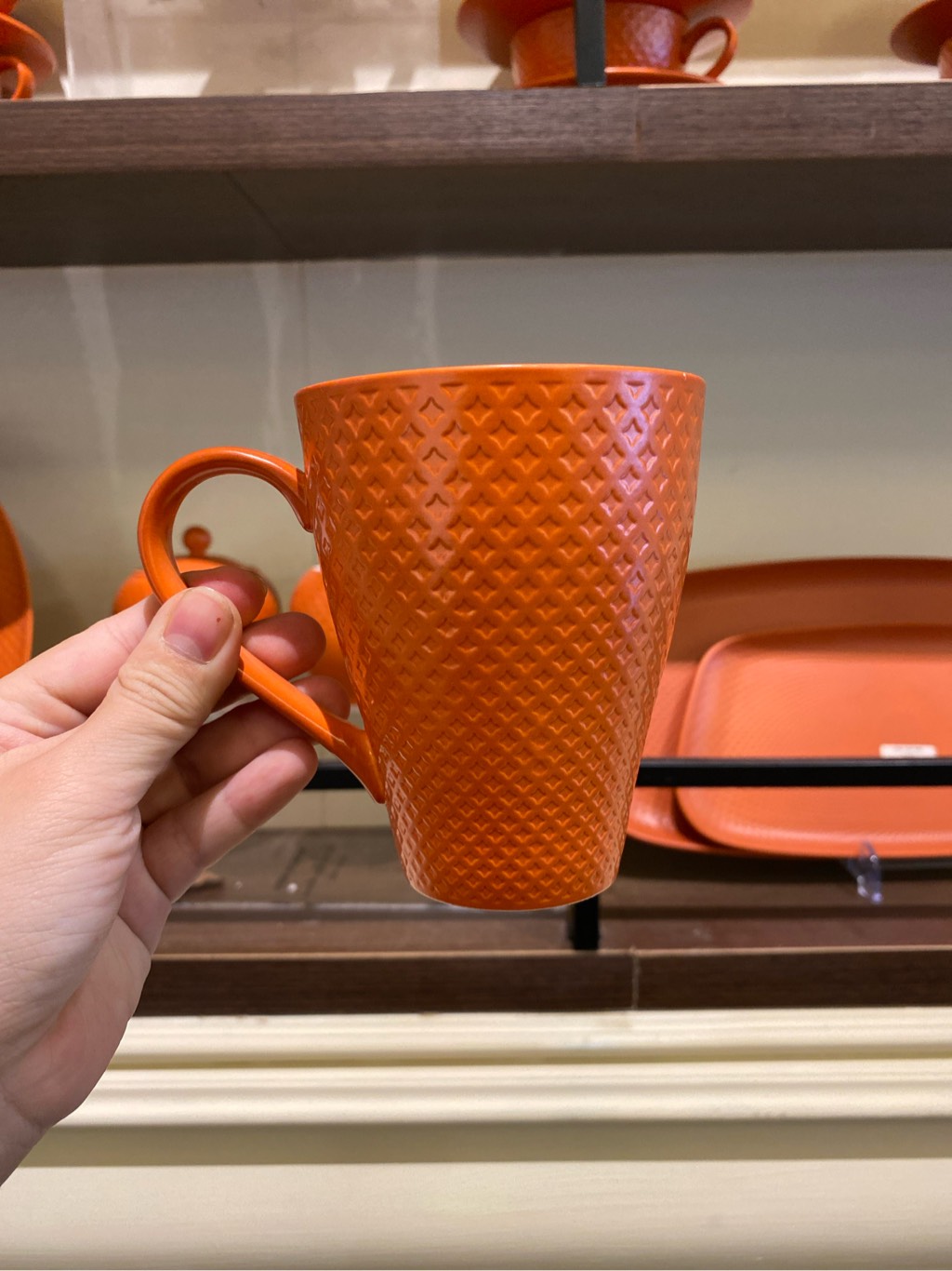 Cốc nước có quai Kaleidoscope cam