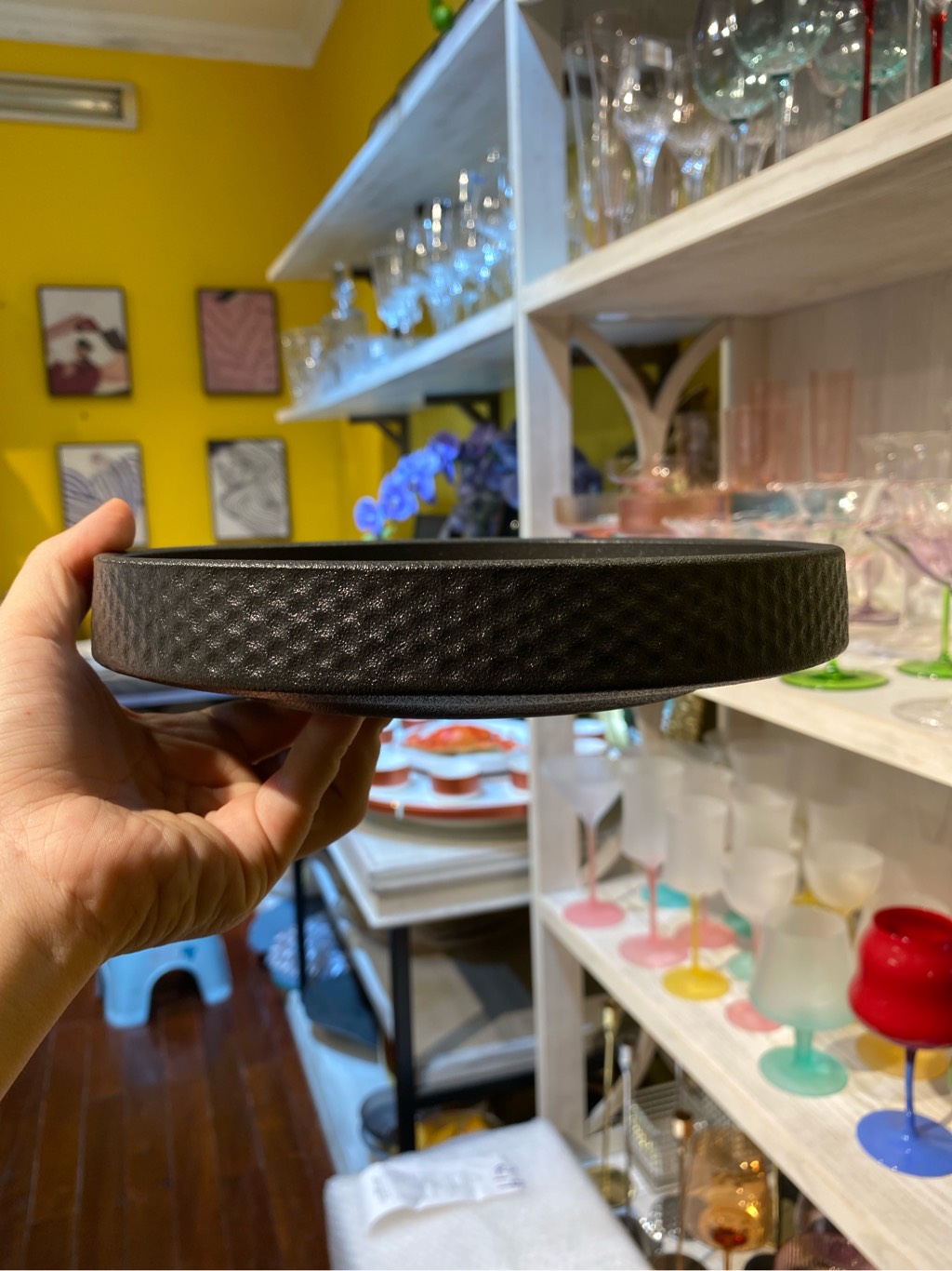 Đĩa tròn vành đứng 20cm matte
