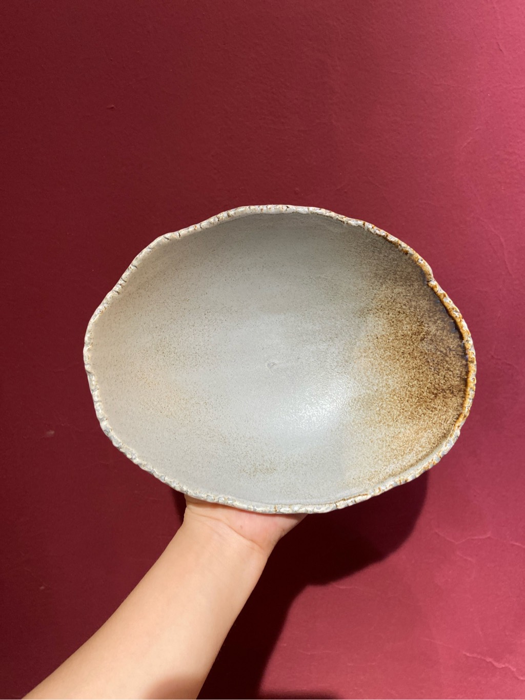Tô oval 8inch màu ghi