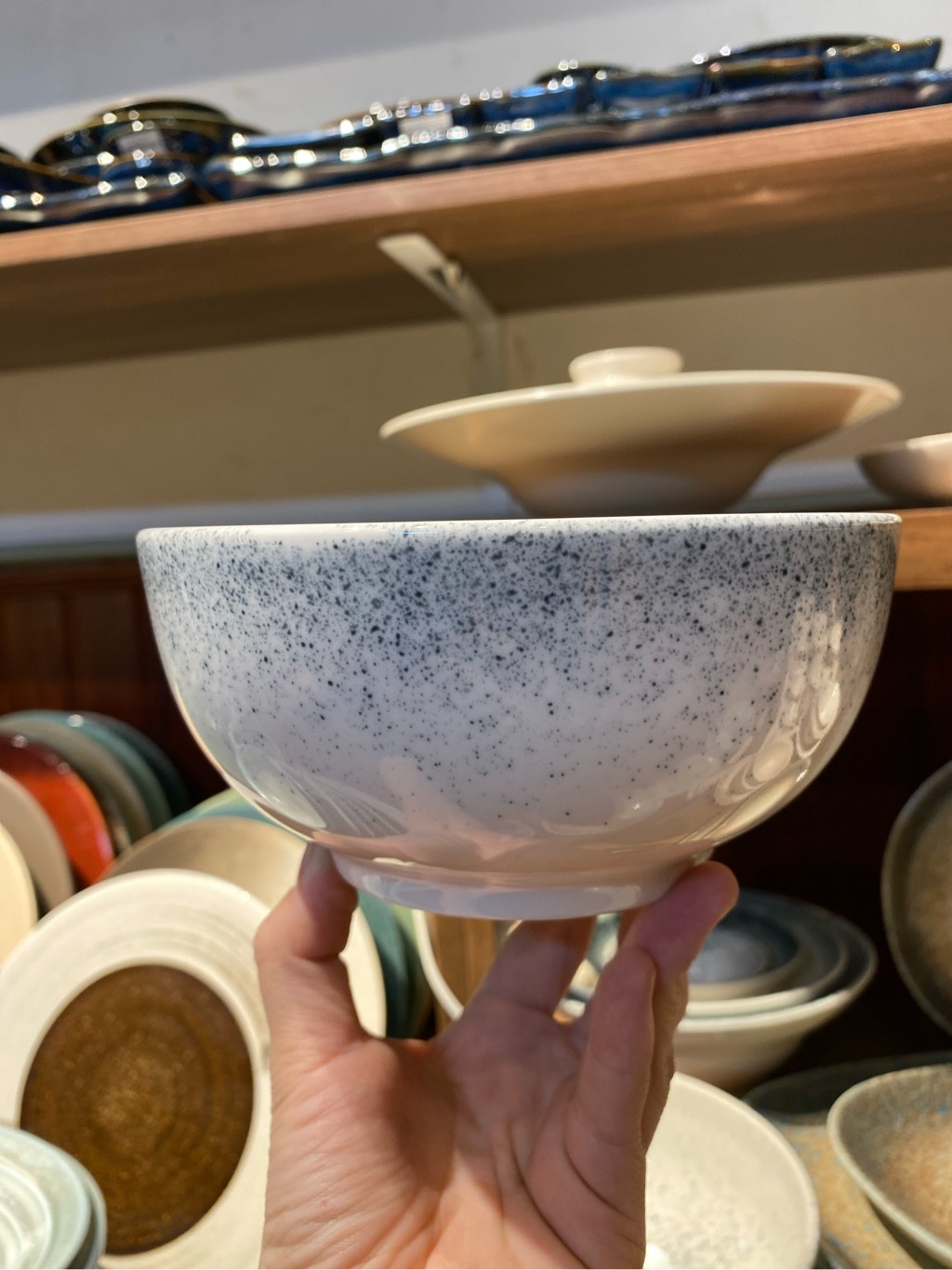 Tô tròn 16cm trắng phun đen