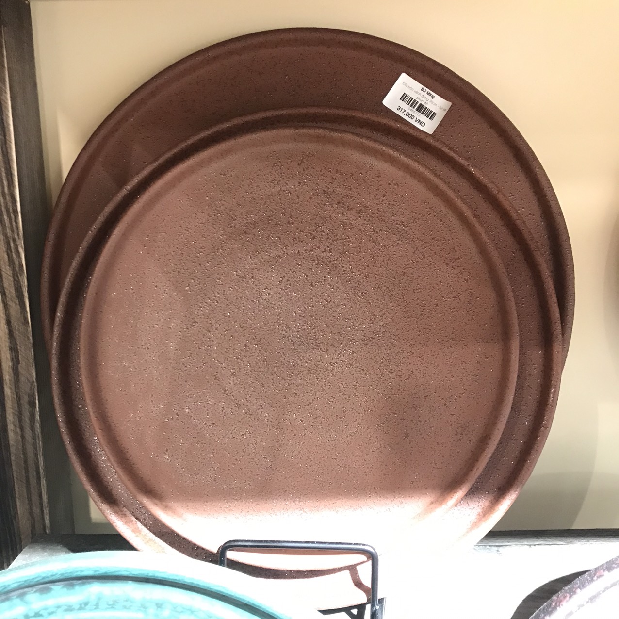 Đĩa tròn vành đứng 26cm