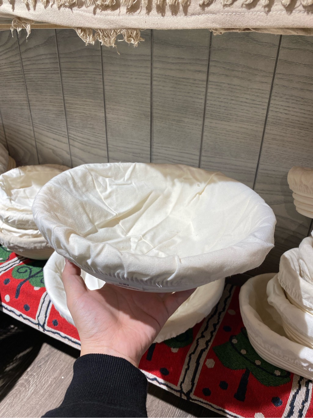 Giỏ mây bọc vải