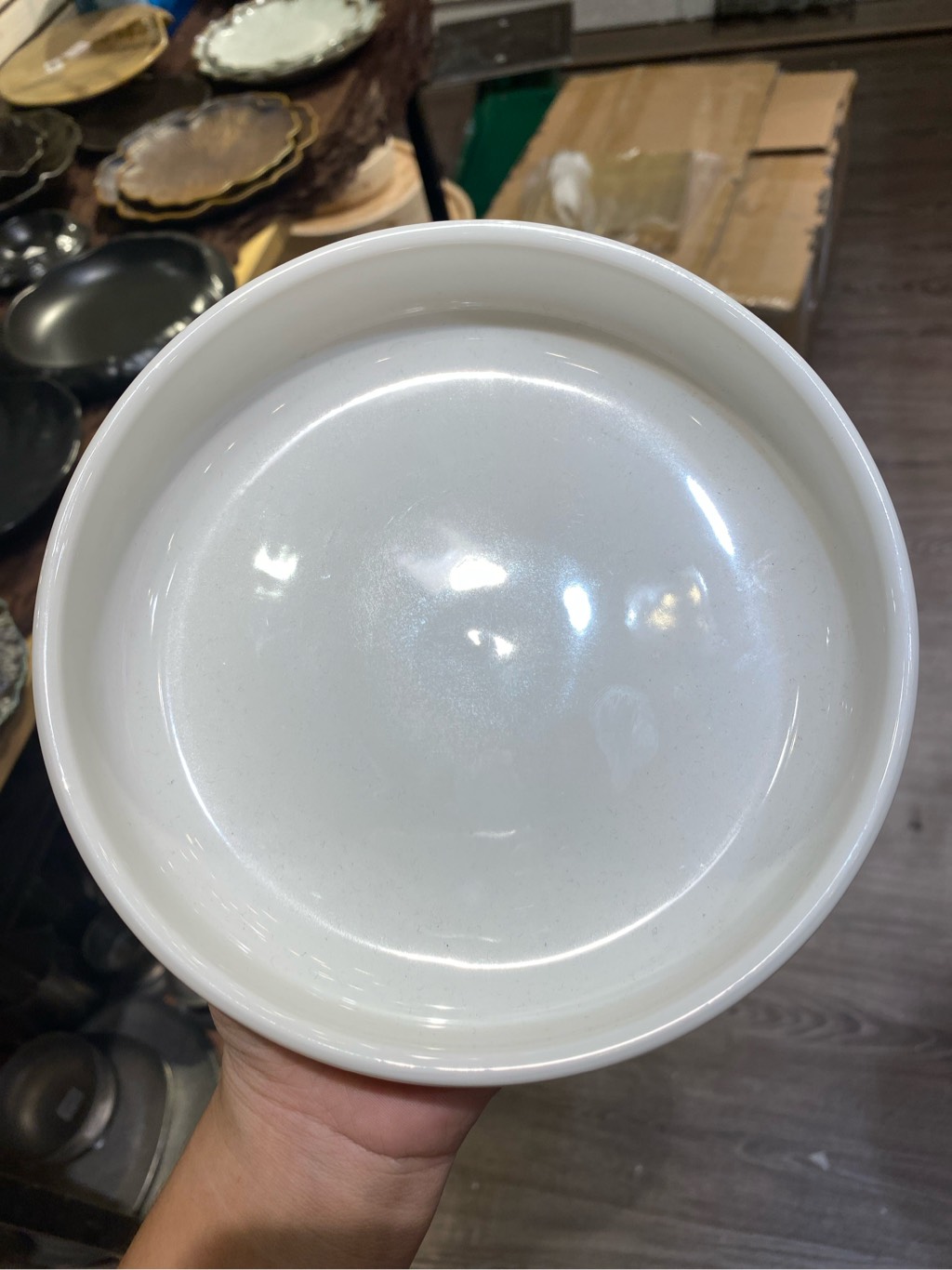 Chén sâu 7inch trắng trơn