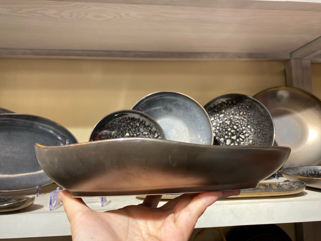 Đĩa oval sâu 10 black