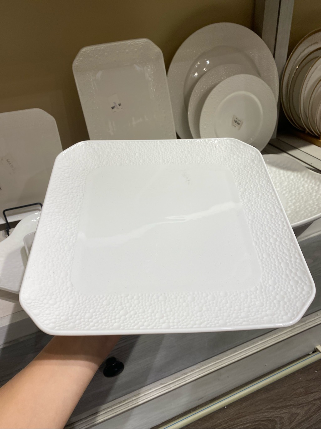 Đĩa vuông 10inch pearl