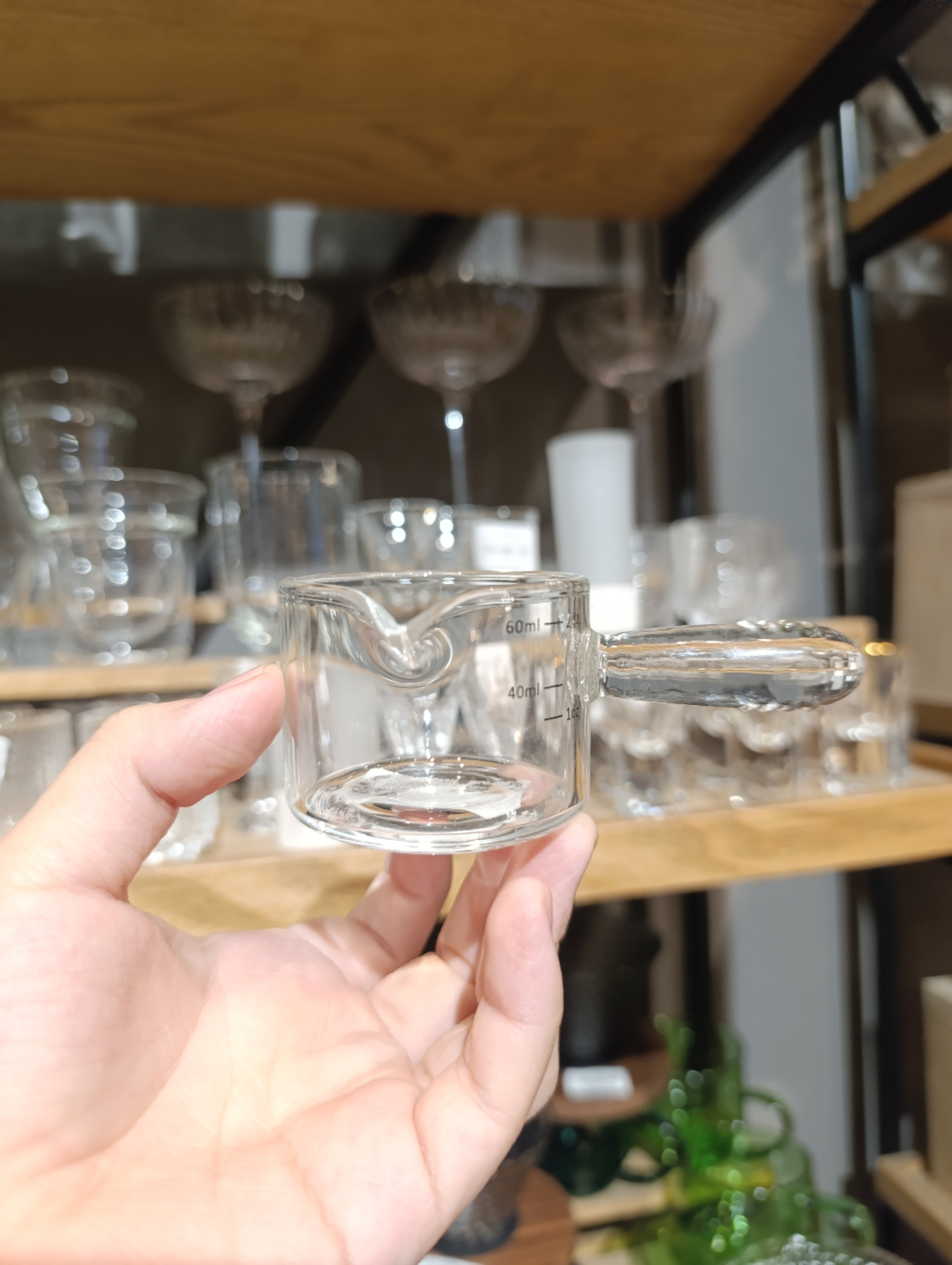 Rót pha chế tay thuỷ tinh