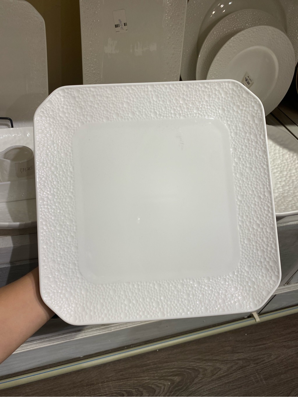 Đĩa vuông 10inch pearl