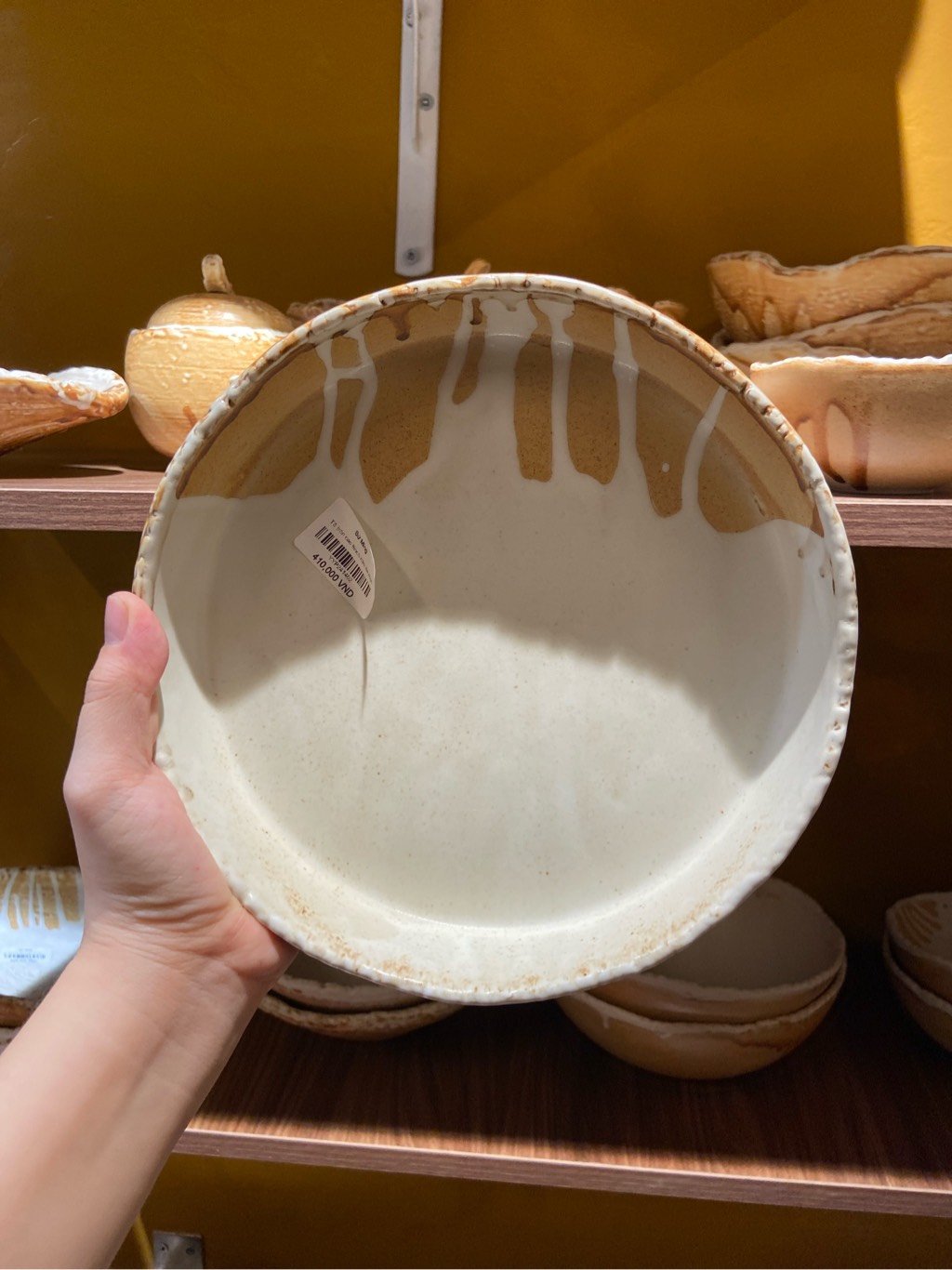 Tô tròn cao 8inch nâu sa mạc