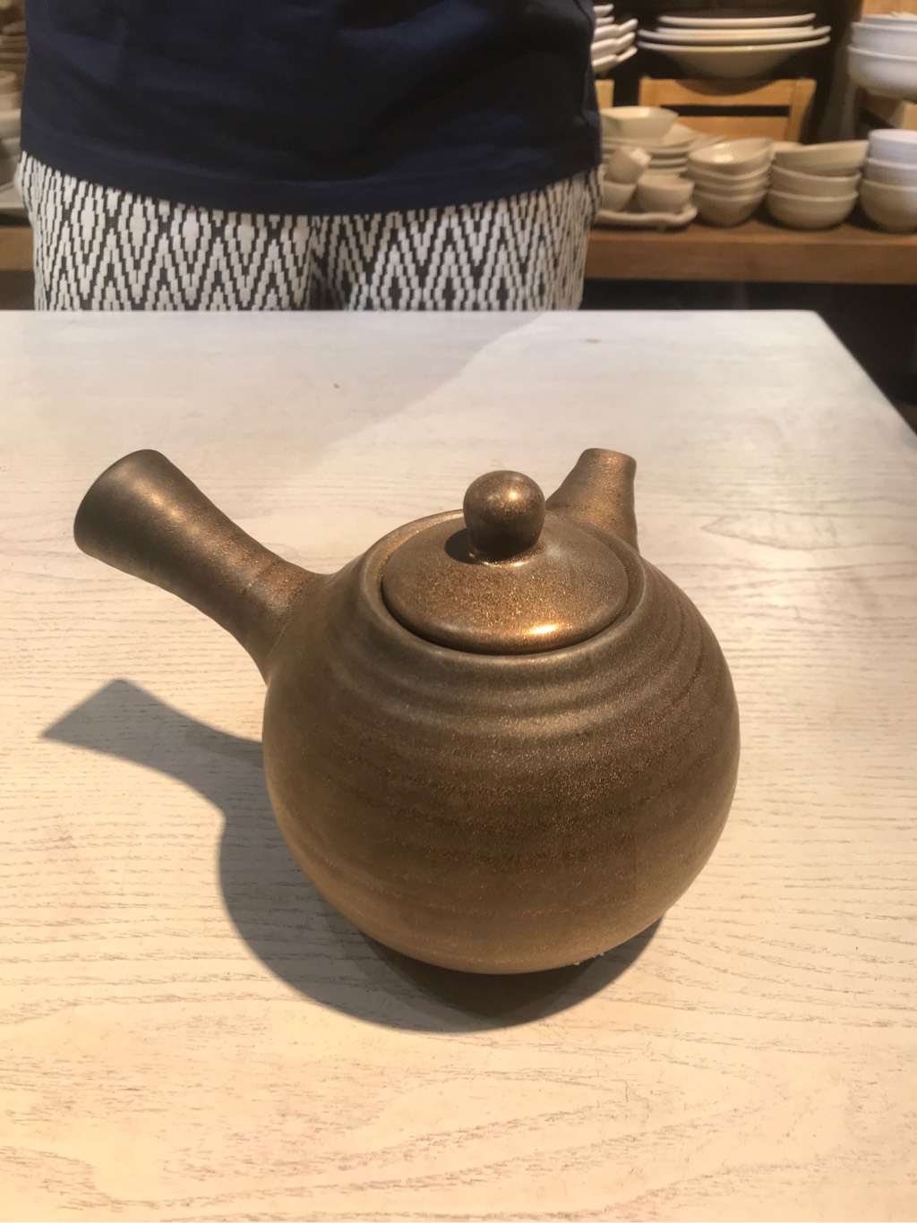Bình trà 550ml nâu đồng
