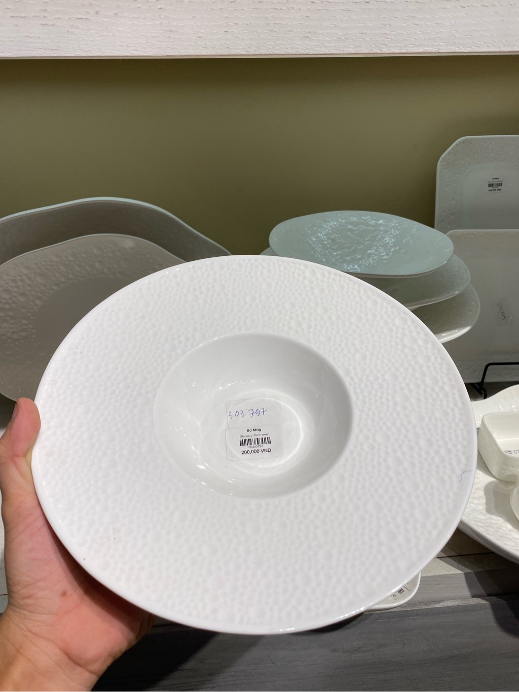 Đĩa soup 25cm pearl