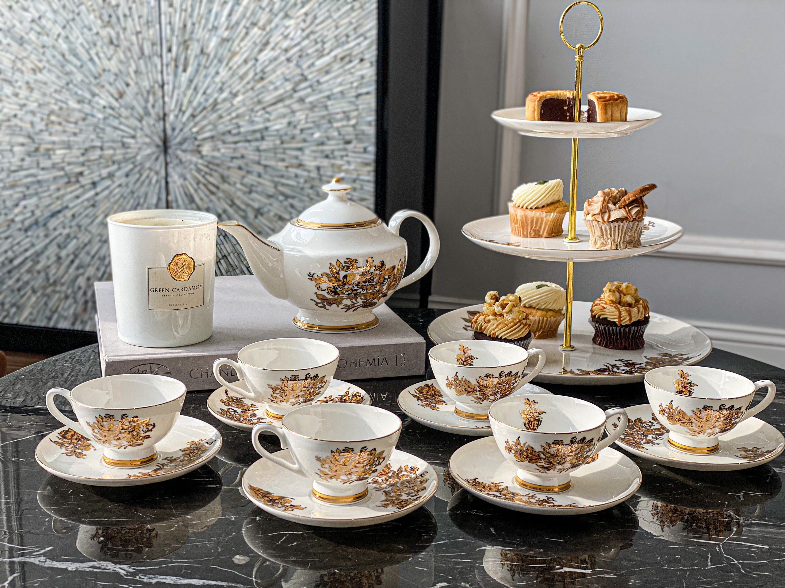 Bộ trà hoa cúc vàng 13sp