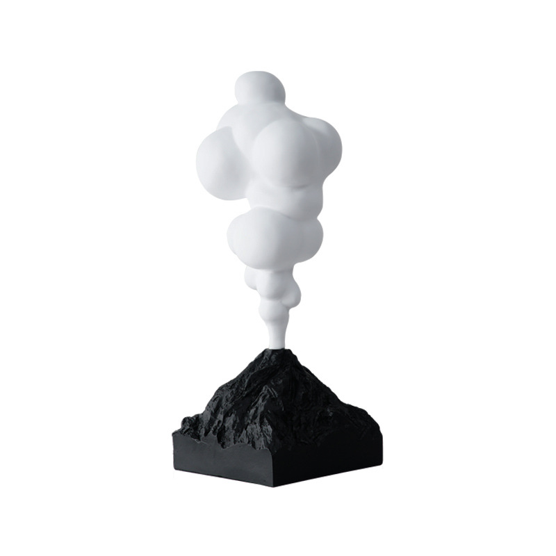 Tượng núi lửa phun trào trắng