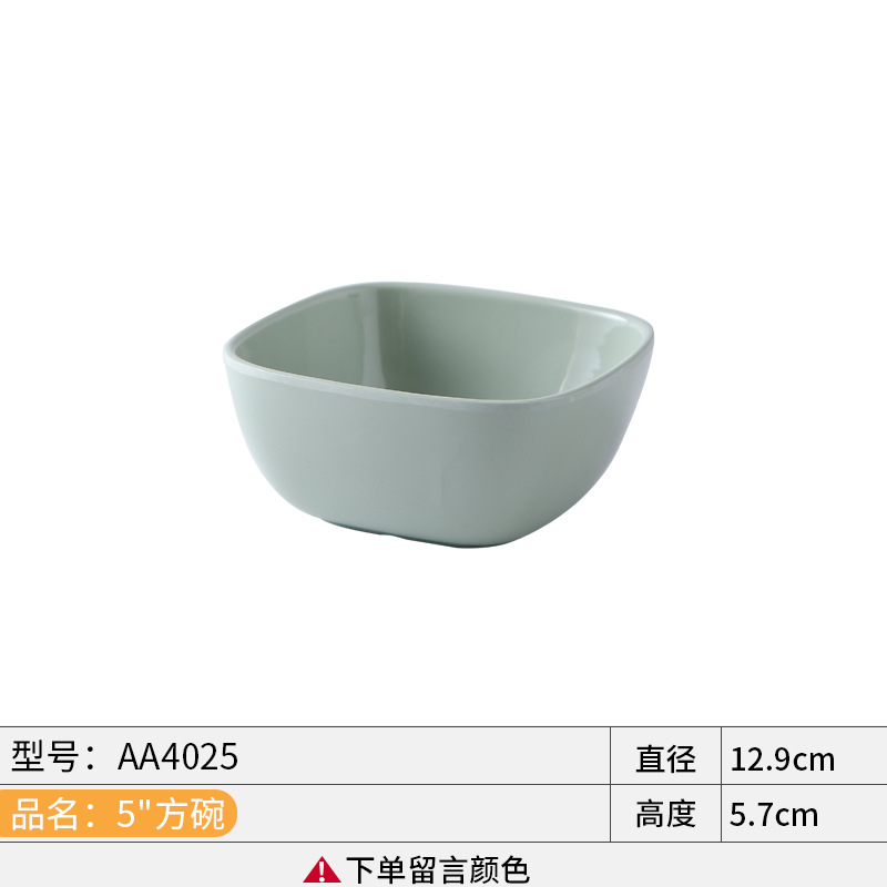Bát Đĩa Melamine Xanh Ngọc