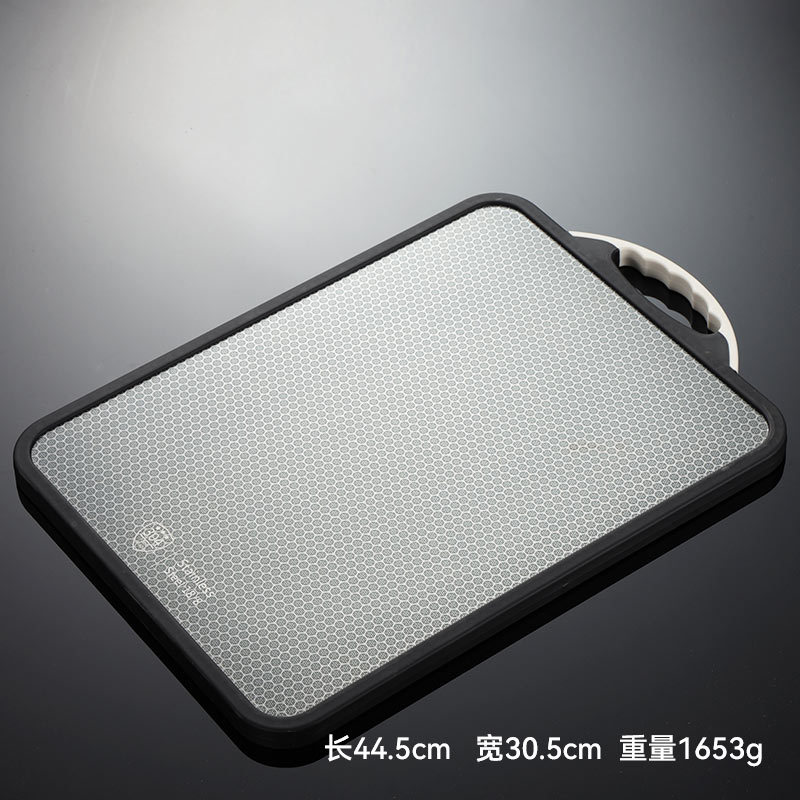 Thớt Chặt 2 Mặt Inox & Nhựa Có Quai