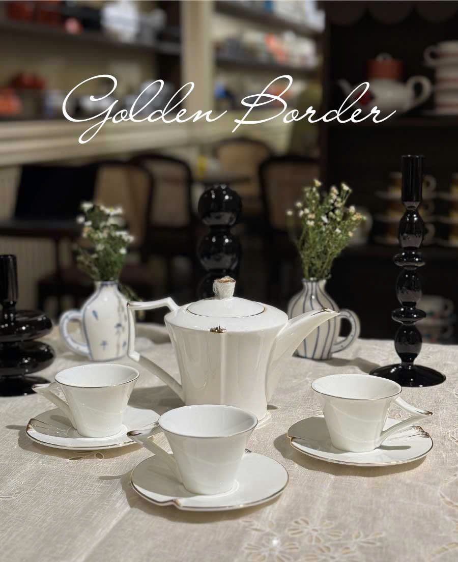 Bộ Trà Golden Border 6 Chén