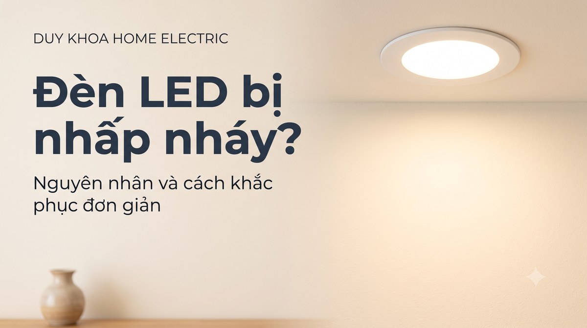 Vì sao đèn LED bị nhấp nháy (chớp tắt)? Nguyên nhân và cách khắc phục đơn giản