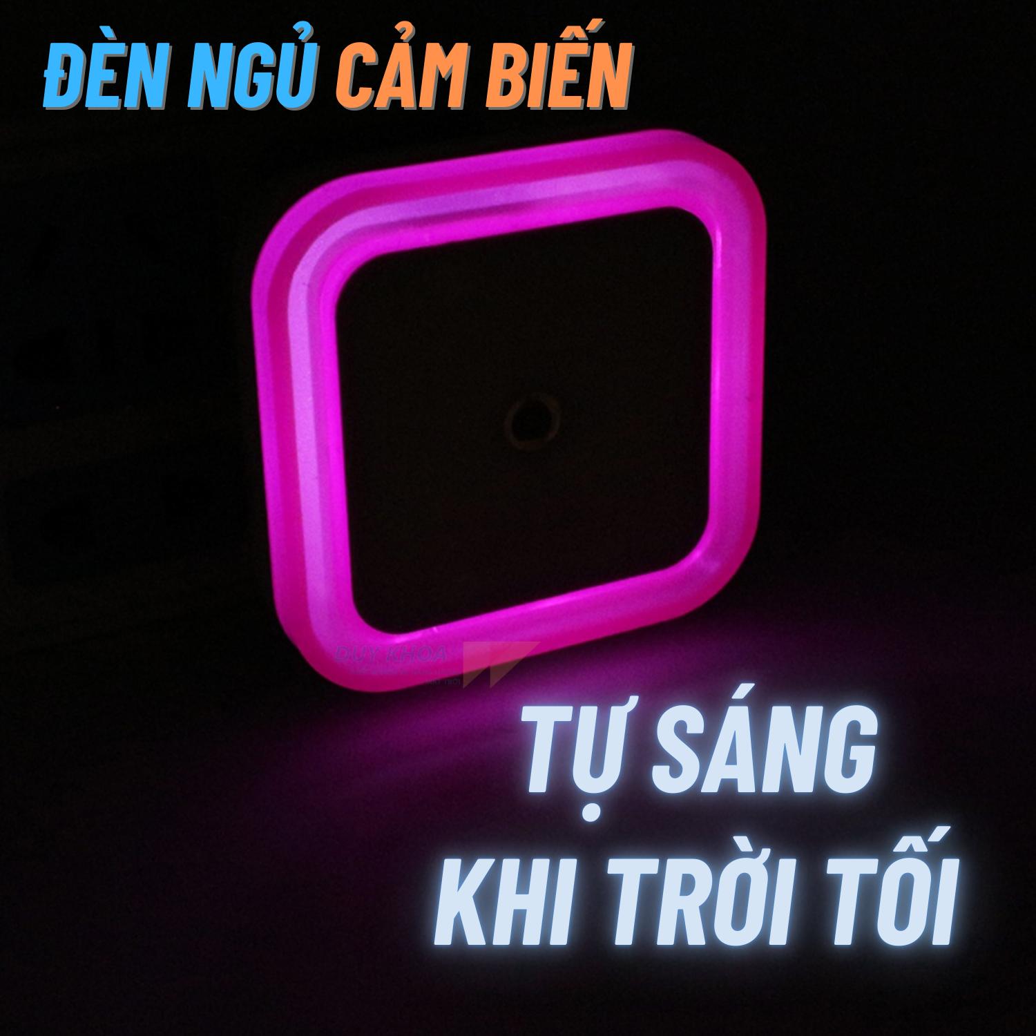 Đèn ngủ cảm biến tự sáng khi trời tối tự tắt khi trời sáng, ánh sáng dịu nhẹ gắn phòng ngủ cầu thang treo tường