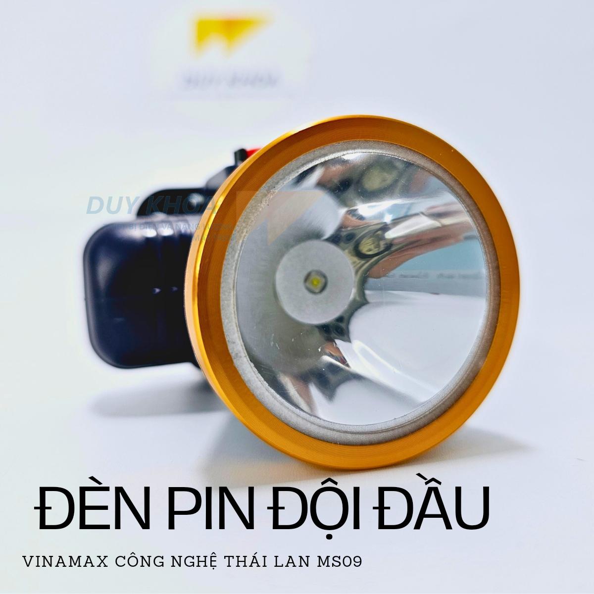 Đèn Pin Đội Đầu Siêu Sáng Chiếu Sáng Chuyên Dụng Cho Chạy Bộ, Cắm Trại, Sữa chữa khu vực không có điện MS09 Vinamax