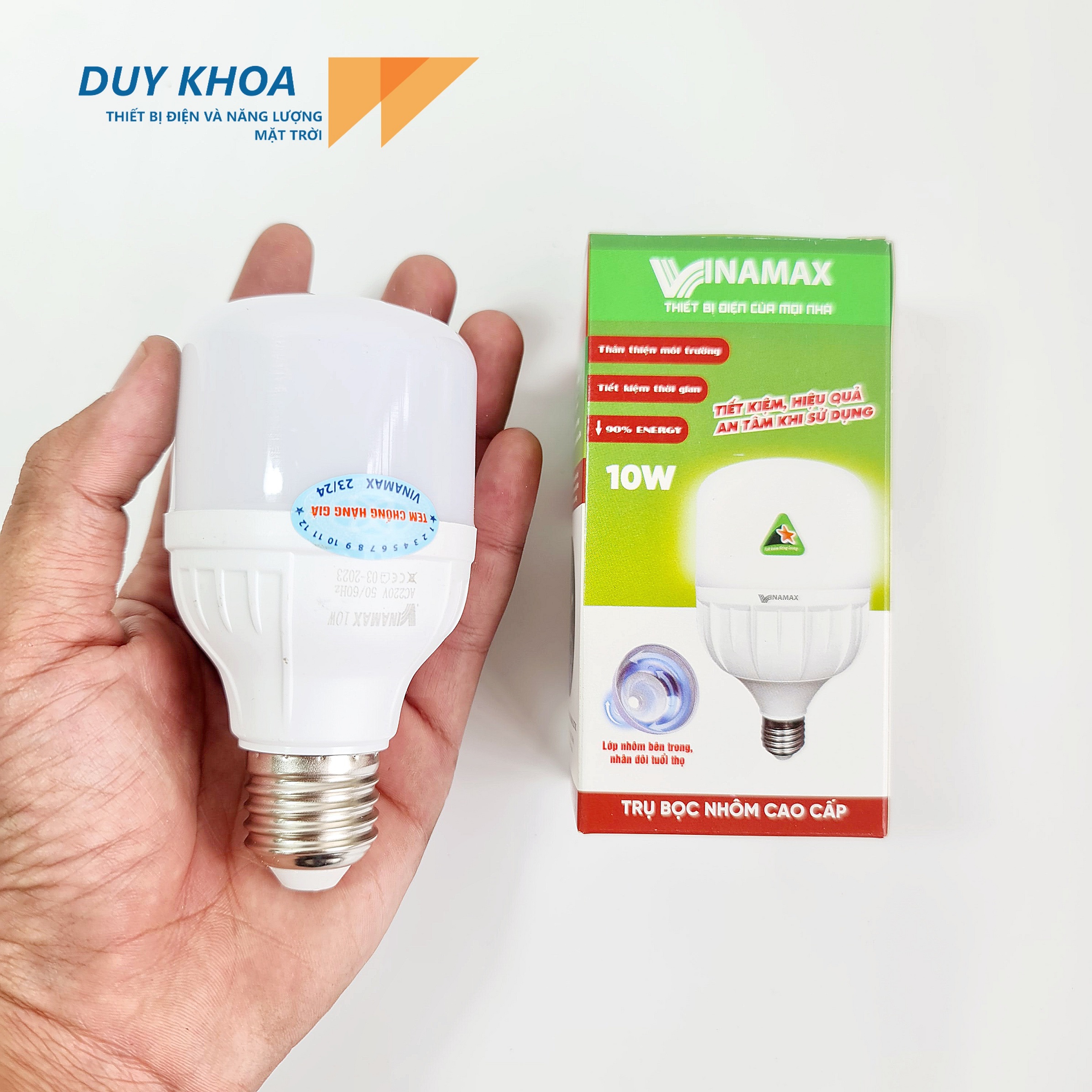 Đèn bulb trụ bọc nhôm VINAMAX 10W