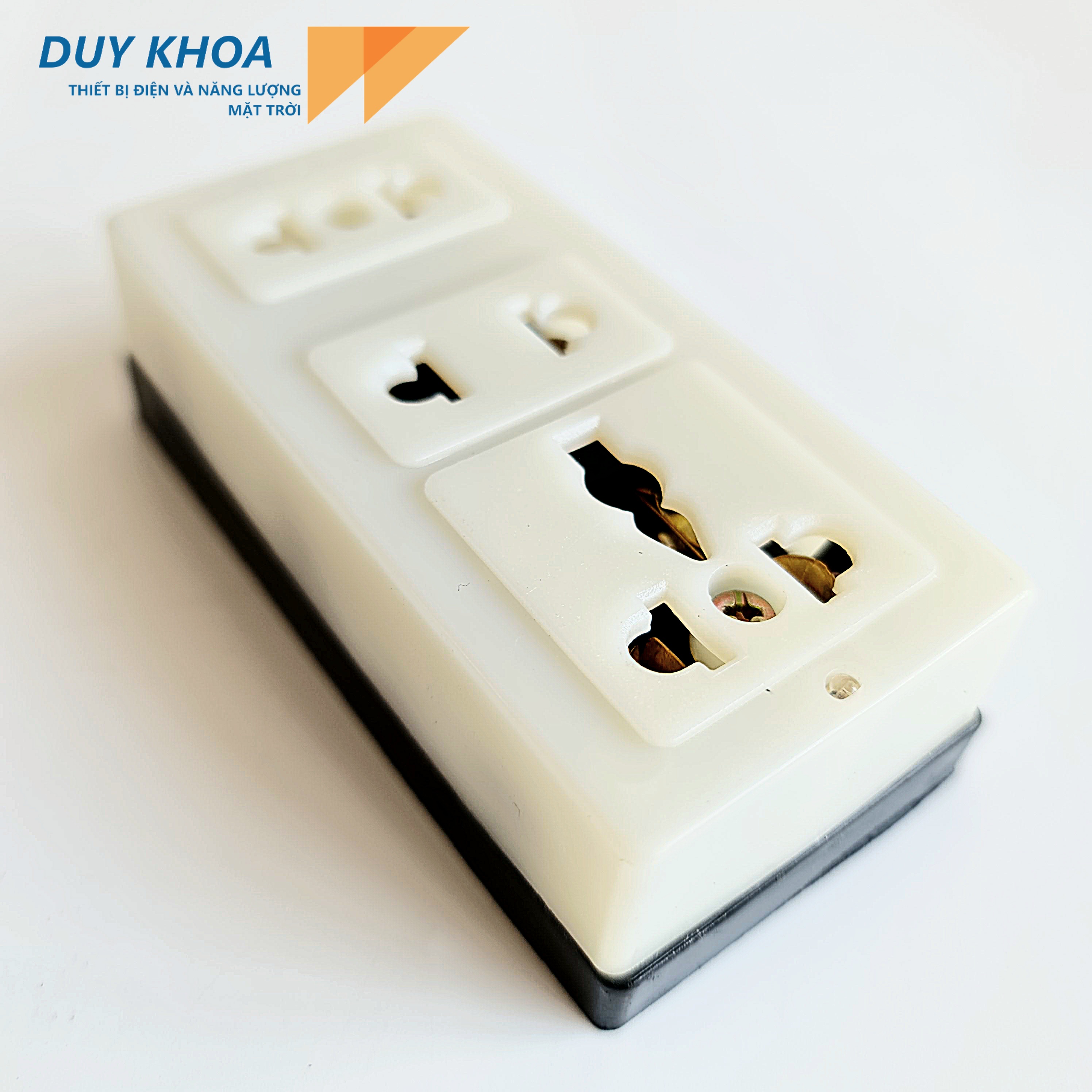 Ổ cắm 3 đa năng không dây Đế Trắng và Đế Đen Vinamax