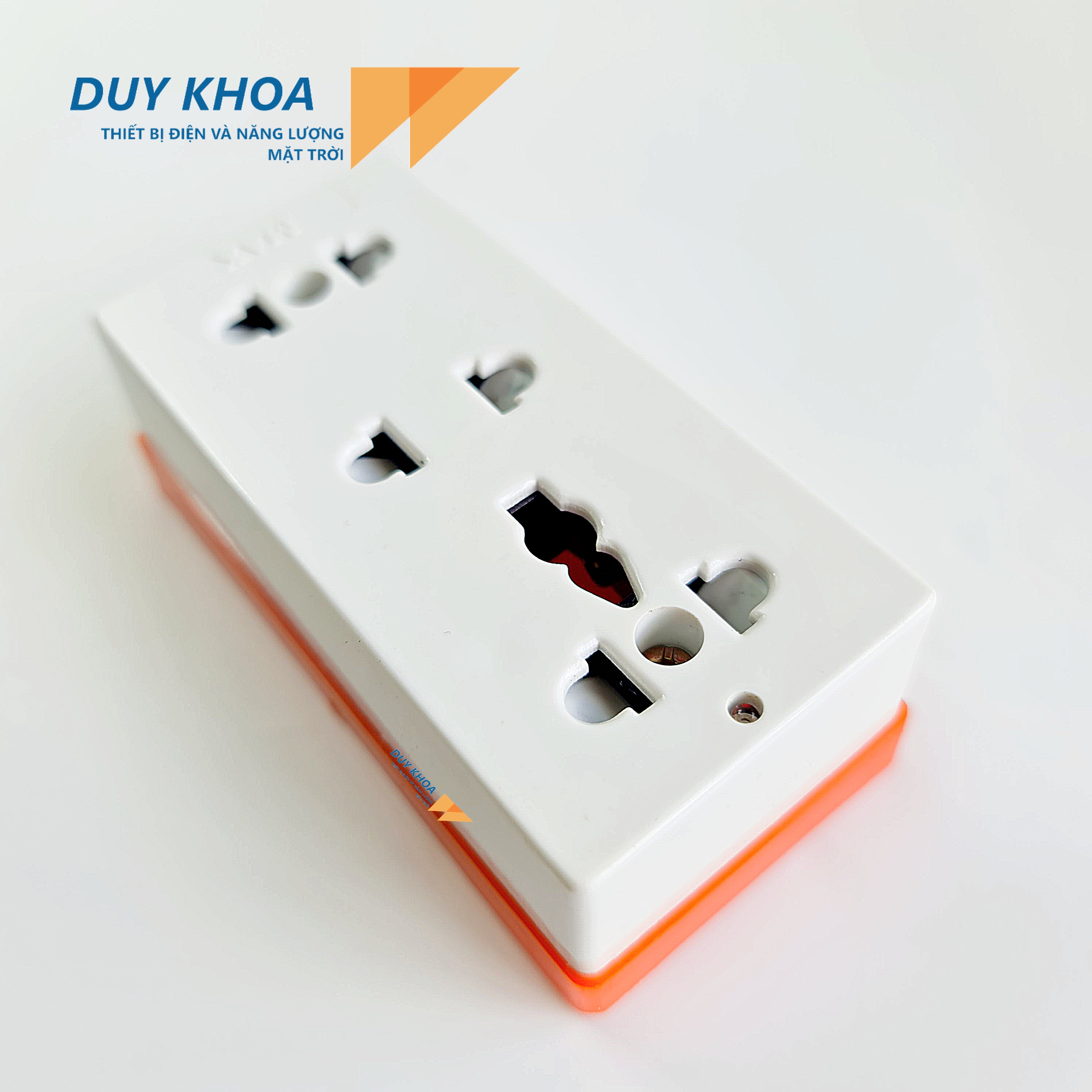 Ổ Cắm Điện Đế Cam Chịu Tải 3 Lõi Sứ Có màng che Và Không Màng Che Vinamax