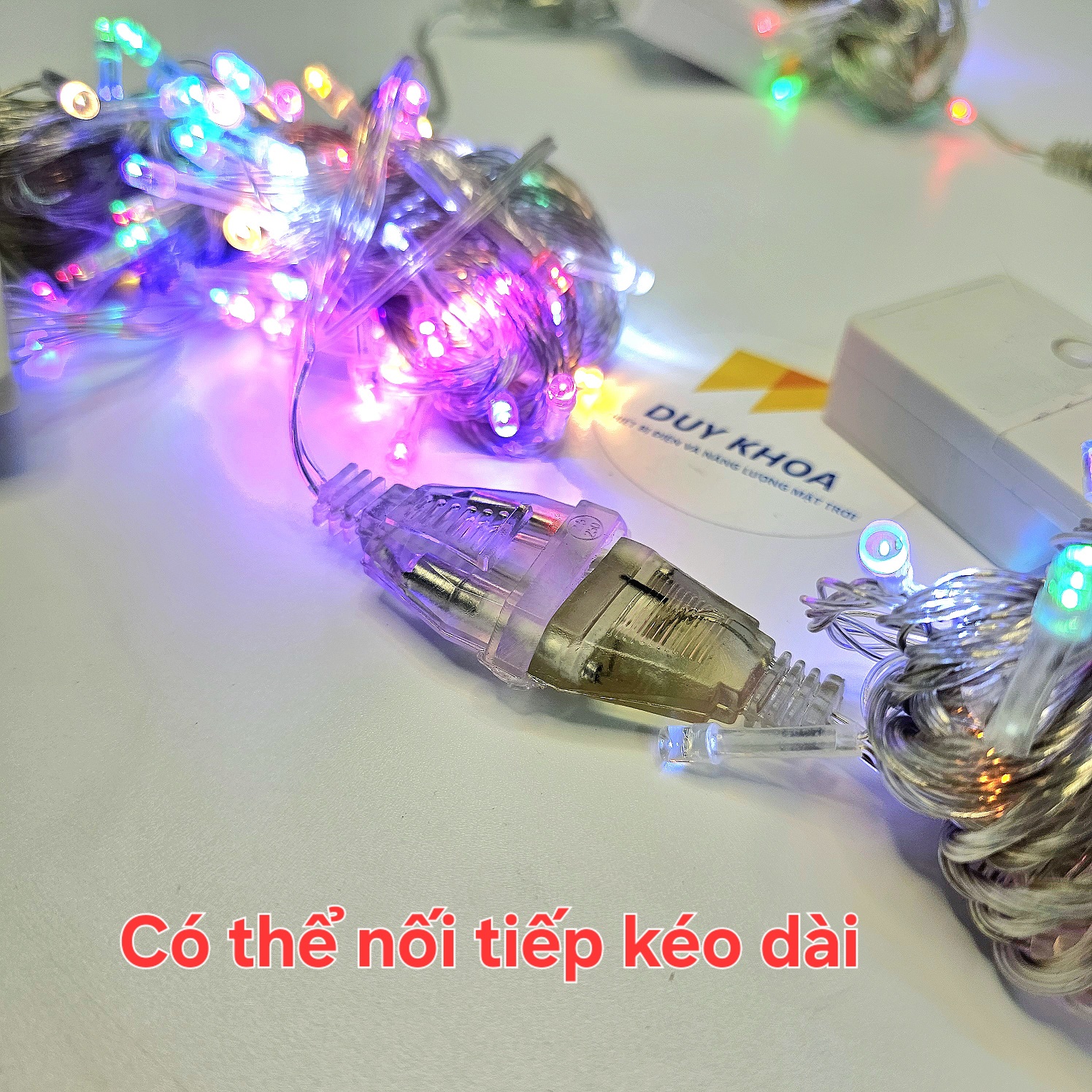 Dây Đèn Led Chớp Nháy dài 8m Nhiều Màu Loại tốt - Đèn Trang Trí Noel, Giáng Sinh, Ngày Lễ Tết