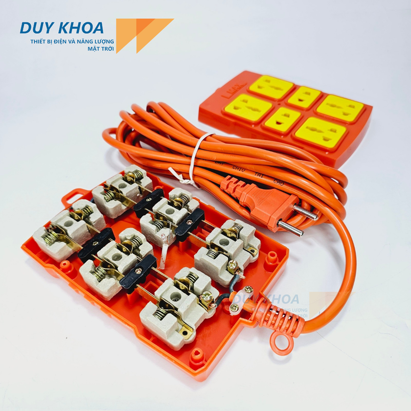 Ổ cắm điện 6 lỗ lõi sứ Vinamax Không dây, dây 3m, dây 5m 4000W | Máy giặt, tủ lạnh