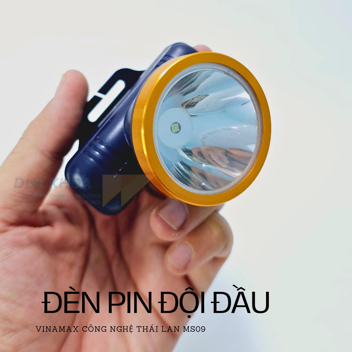 Đèn Pin Đội Đầu Siêu Sáng Chiếu Sáng Chuyên Dụng Cho Chạy Bộ, Cắm Trại, Sữa chữa khu vực không có điện MS09 Vinamax