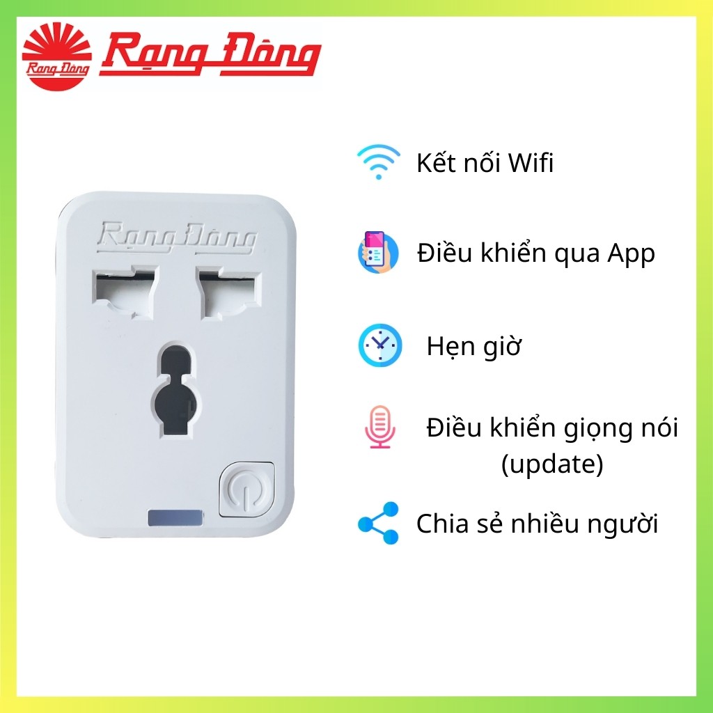 Ổ Cắm Thông Minh Wifi - 16A 3500W - Tự động hẹn giờ, Điều khiển từ xa qua Wifi bằng Điện thoại, Máy tính