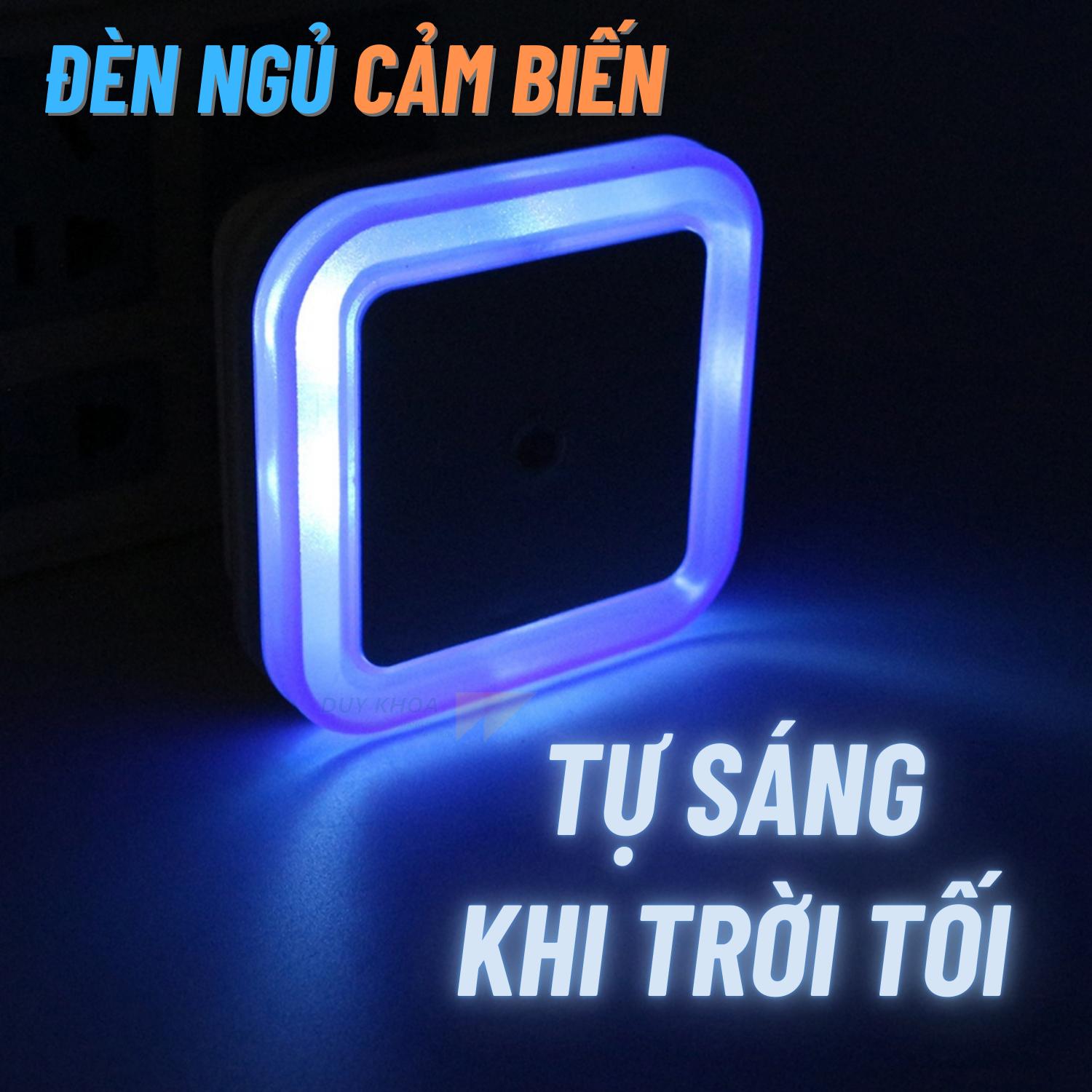 Đèn ngủ cảm biến tự sáng khi trời tối tự tắt khi trời sáng, ánh sáng dịu nhẹ gắn phòng ngủ cầu thang treo tường