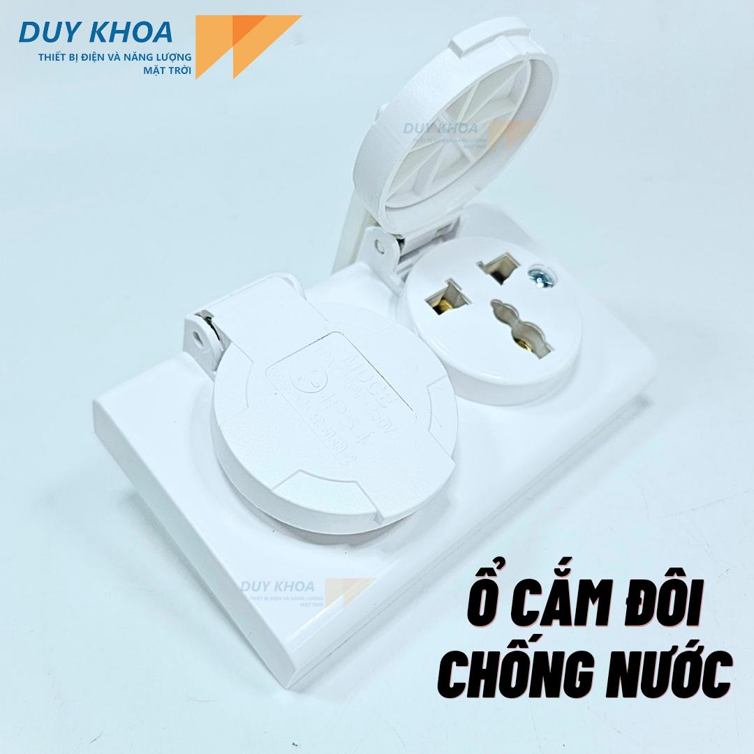 Ổ Cắm Đôi 3 Chấu Có Tiếp Địa Chống Nước IP54 32A/220V-250V MDCE