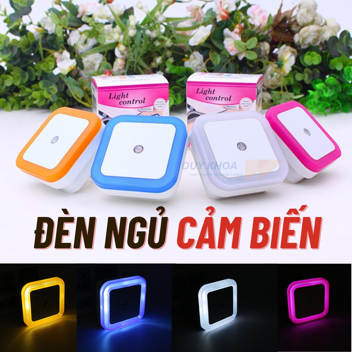 Đèn ngủ cảm biến tự sáng khi trời tối tự tắt khi trời sáng, ánh sáng dịu nhẹ gắn phòng ngủ cầu thang treo tường