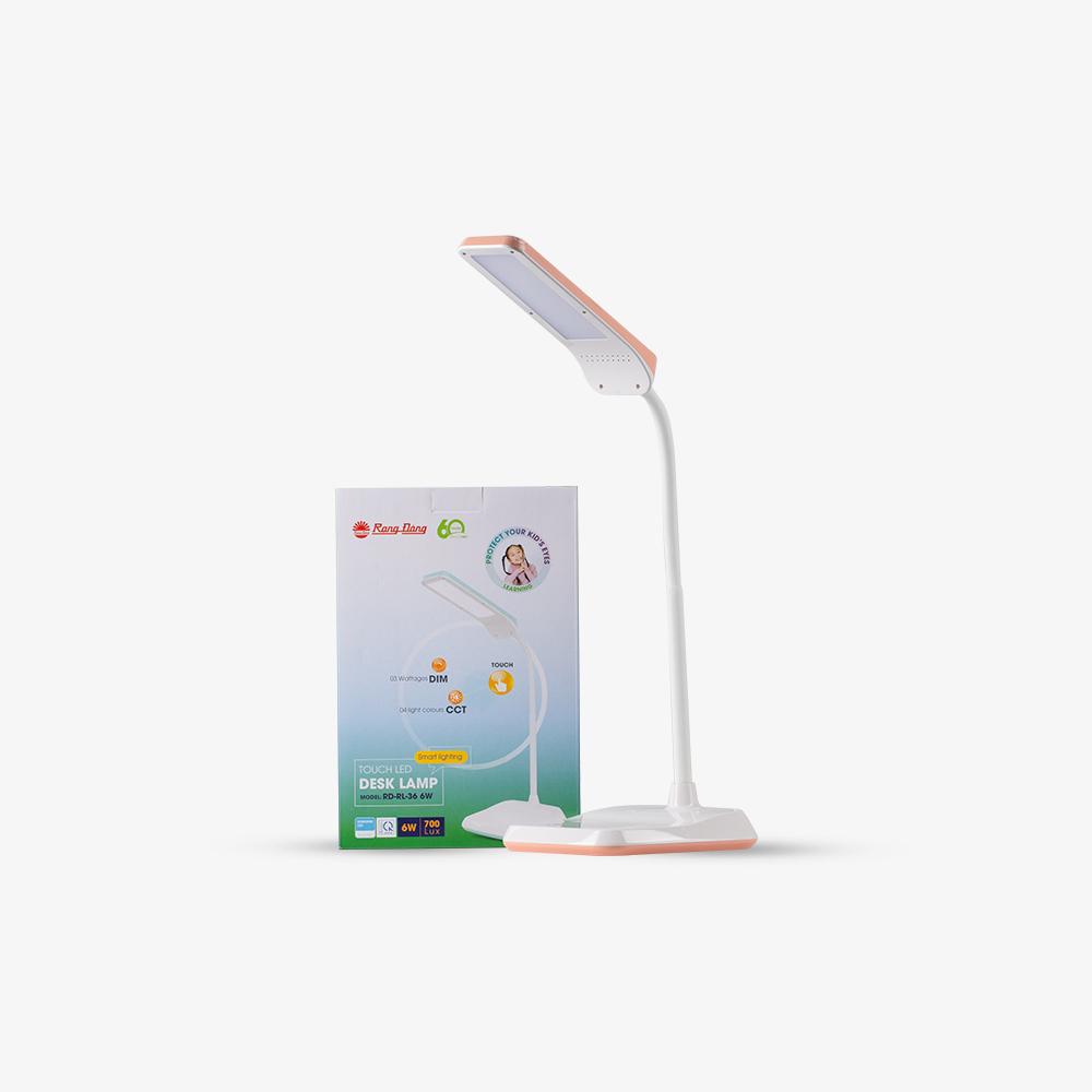 Đèn bàn Rạng Đông, RD-RL-36 Nút cảm ứng 3 chế độ sáng, 4 chế độ màu, Bảo vệ thị lực