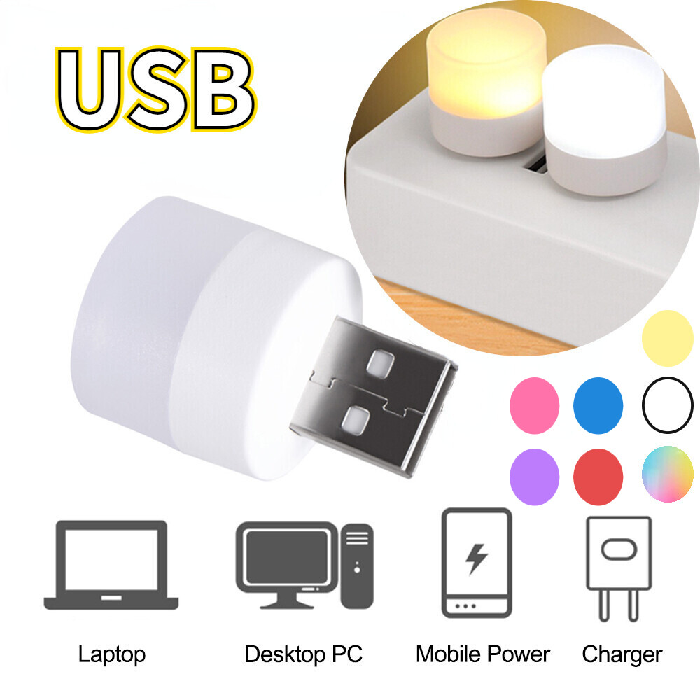 Đèn led USB, có 3 màu lựa chọn. Dùng làm đèn ngủ, đèn đọc sách, đèn chiếu sáng