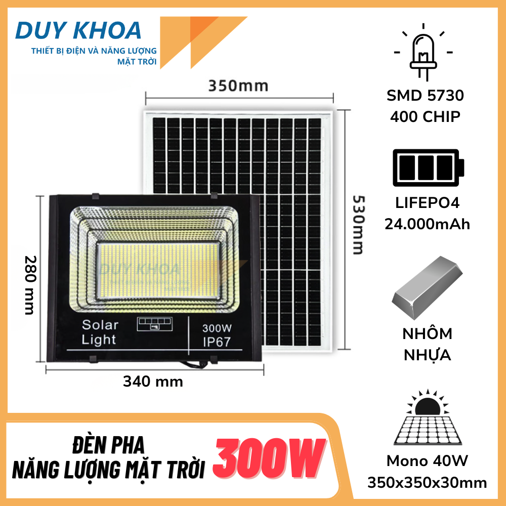 Đèn Pha Năng Lượng Mặt Trời FD Loại B